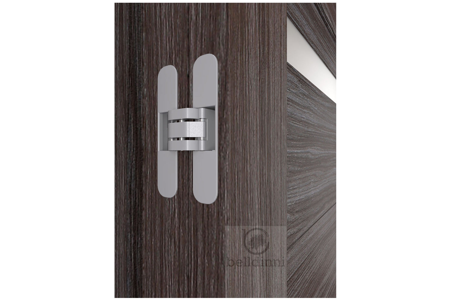 Belldinni Perla Vetro Gray Oak Laminated Modern Interior Door