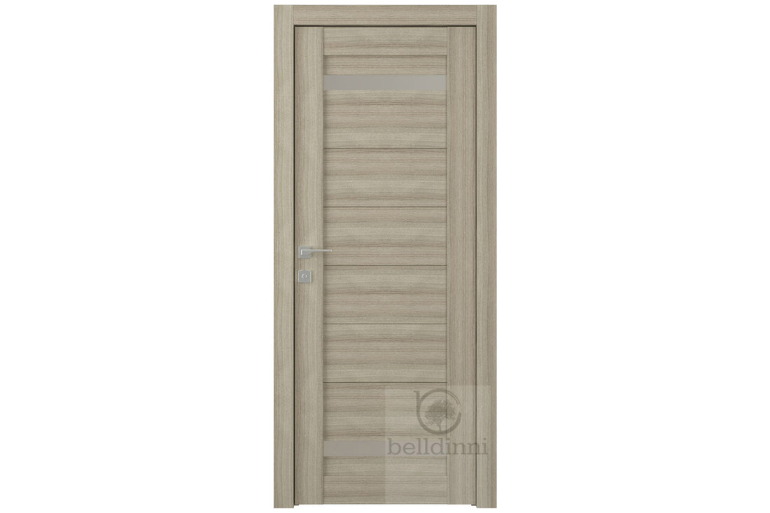 Belldinni Perla Vetro Shambor Laminated Modern Interior Door - Single Door