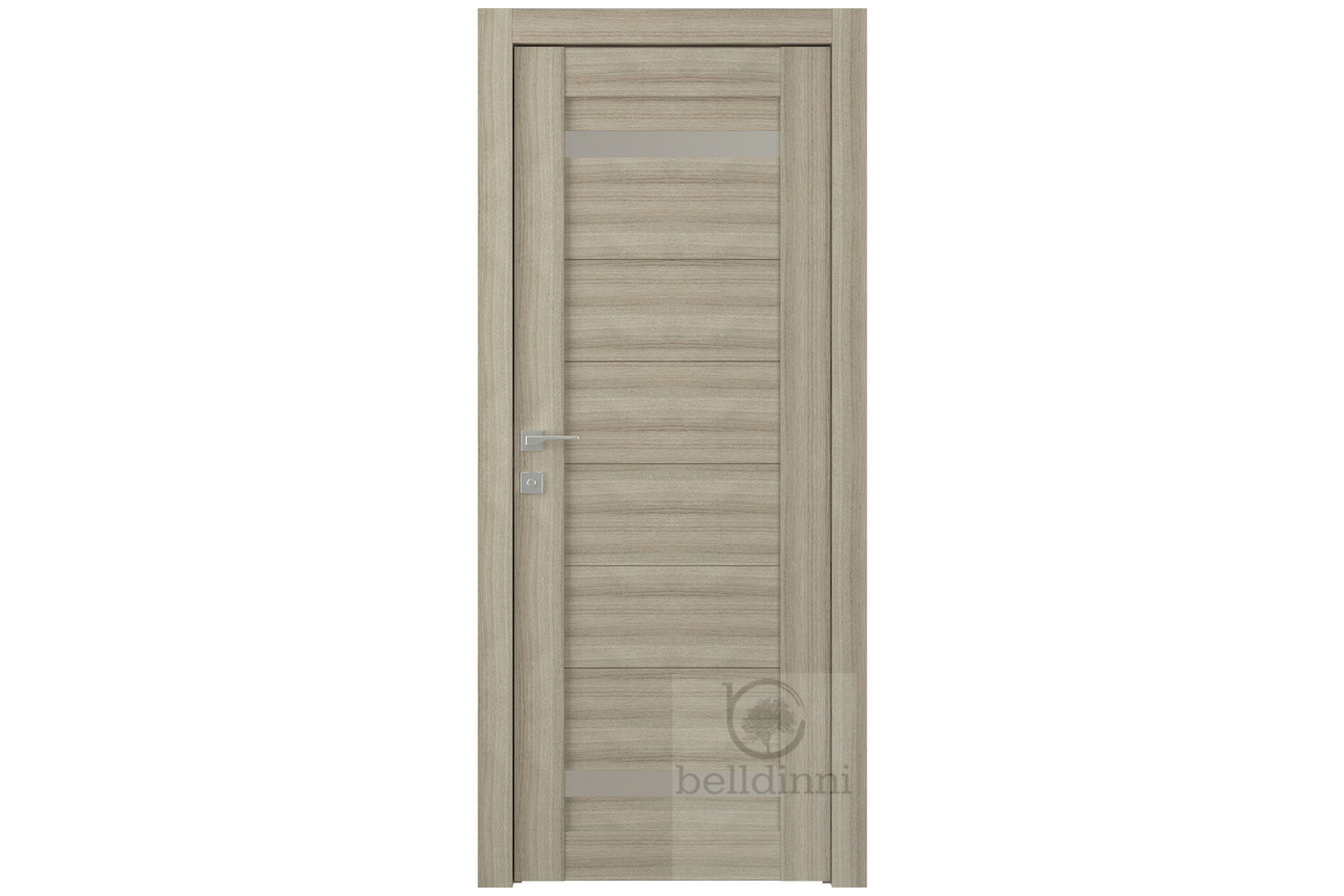 Belldinni Perla Vetro Shambor Laminated Modern Interior Door - Single Door