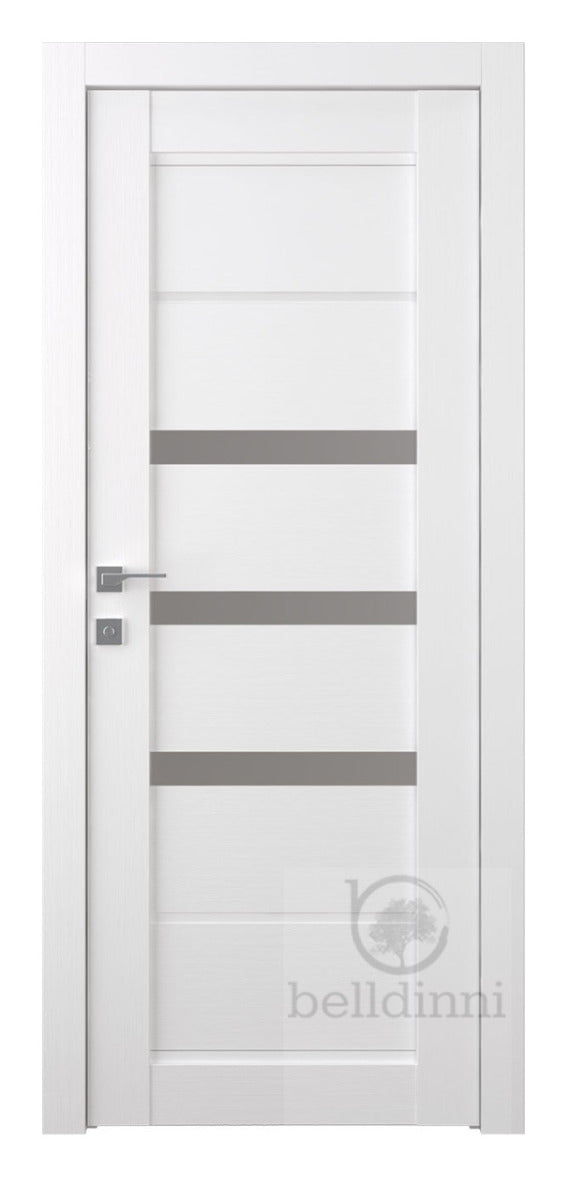 Belldinni Rita Vetro Bianco Noble Laminated Modern Interior Door