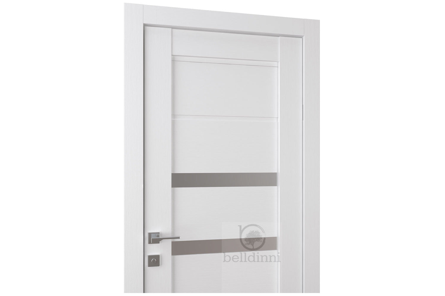 Belldinni Rita Vetro Bianco Noble Laminated Modern Interior Door
