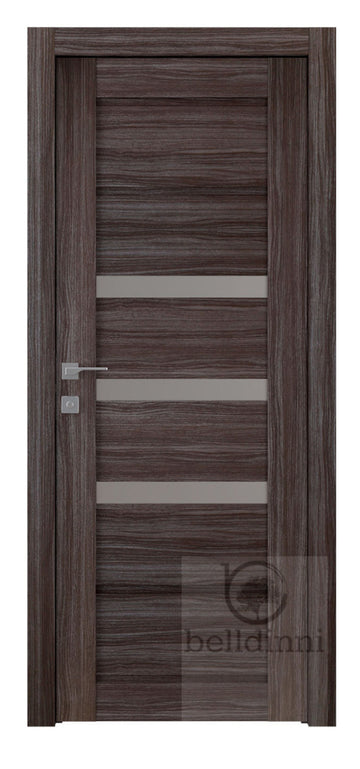 Belldinni Rita Vetro Gray Oak Laminated Modern Interior Door