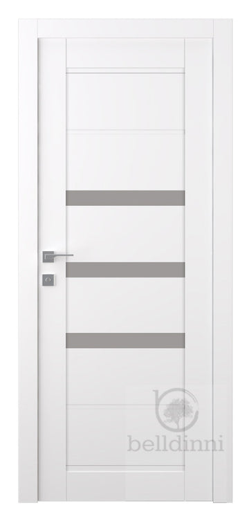 Belldinni Rita Vetro Snow White Laminated Modern Interior Door