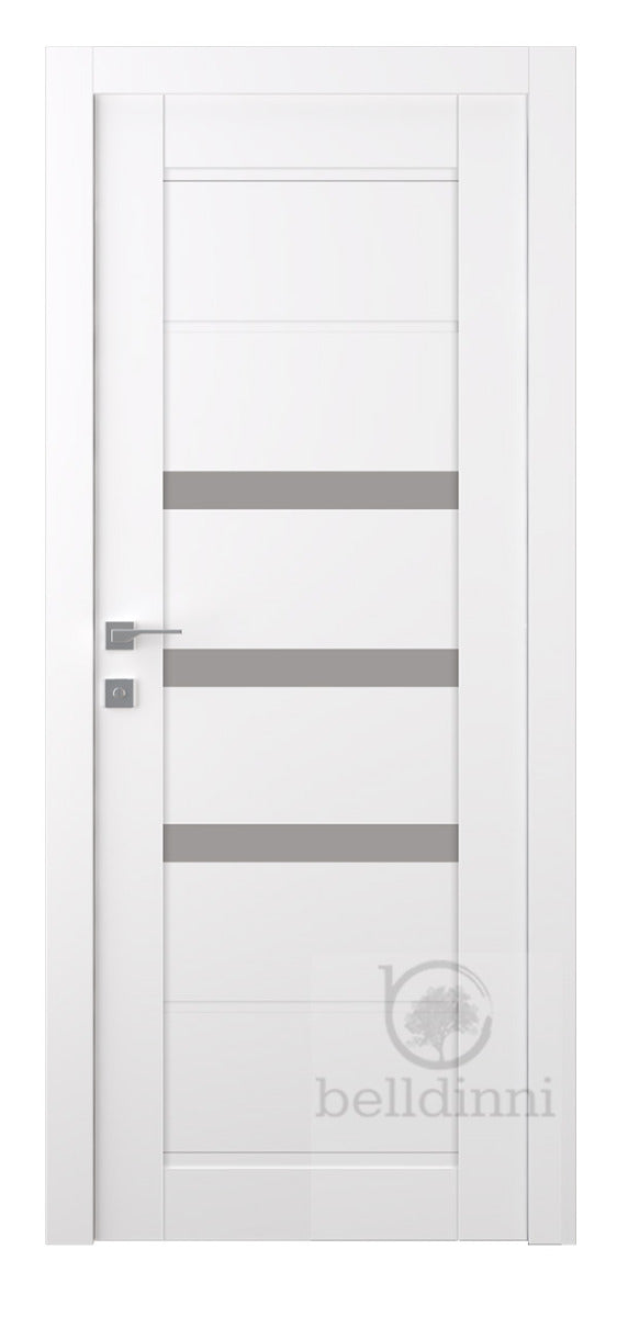Belldinni Rita Vetro Snow White Laminated Modern Interior Door
