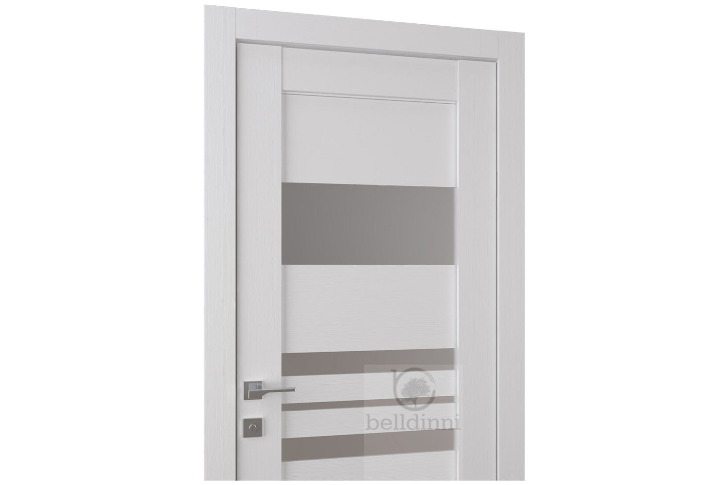 Belldinni Romi Vetro Bianco Noble Laminated Modern Interior Door