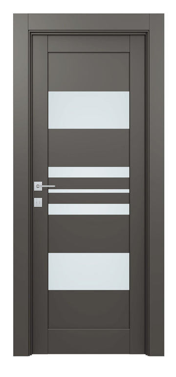 Belldinni Romi Vetro Gray Matte Laminated Modern Interior Door