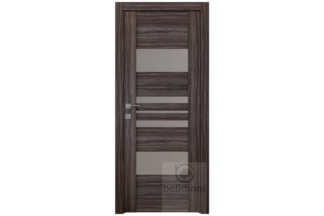 Belldinni Romi Vetro Gray Oak Laminated Modern Interior Door - Single Door
