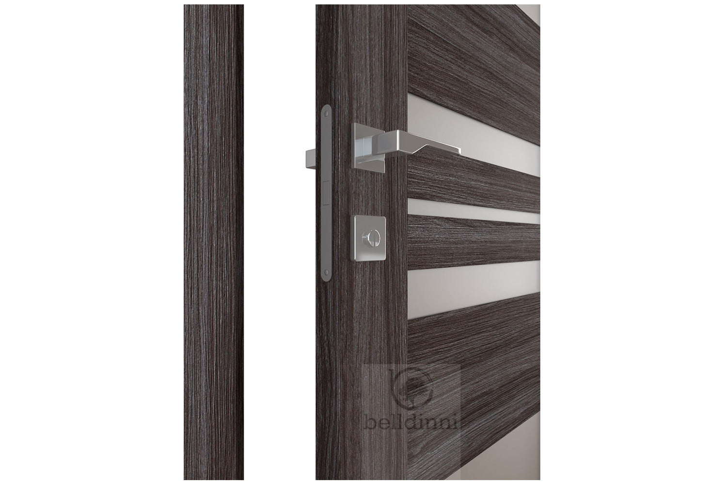 Belldinni Romi Vetro Gray Oak Laminated Modern Interior Door