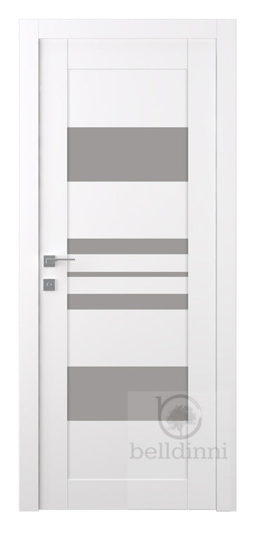 Belldinni Romi Vetro Snow White Laminated Modern Interior Door