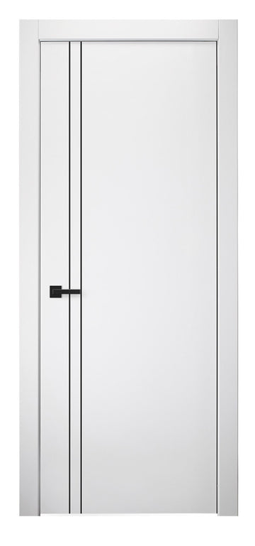 Belldinni SmartPro 2V Black Polar White Enamel Modern Interior Door
