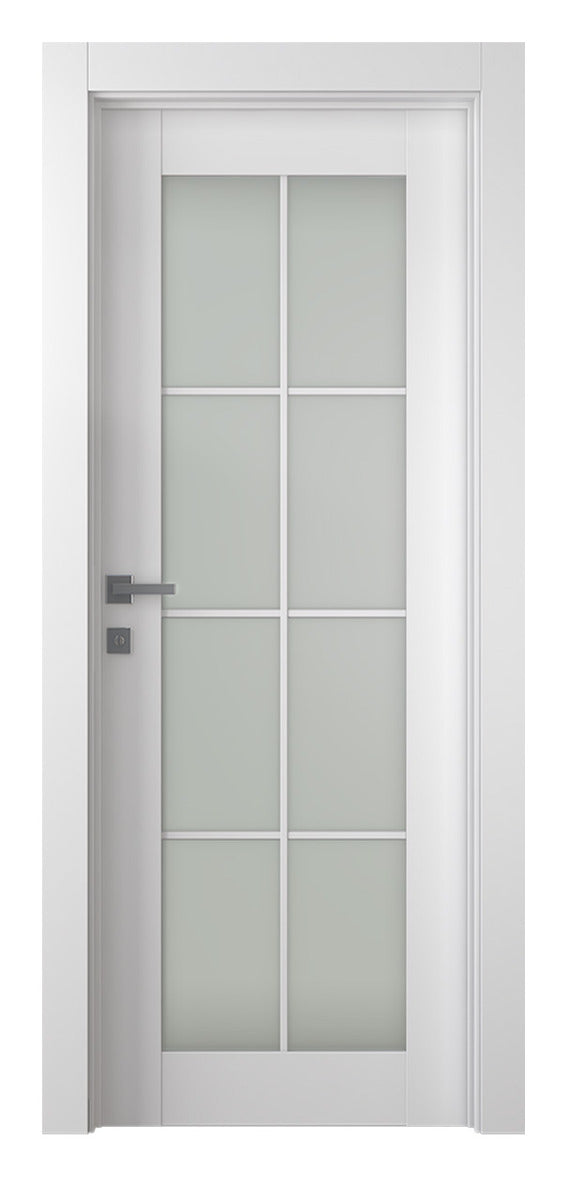 Belldinni SmartPro 8 Lite Vetro Polar White Modern Interior Door
