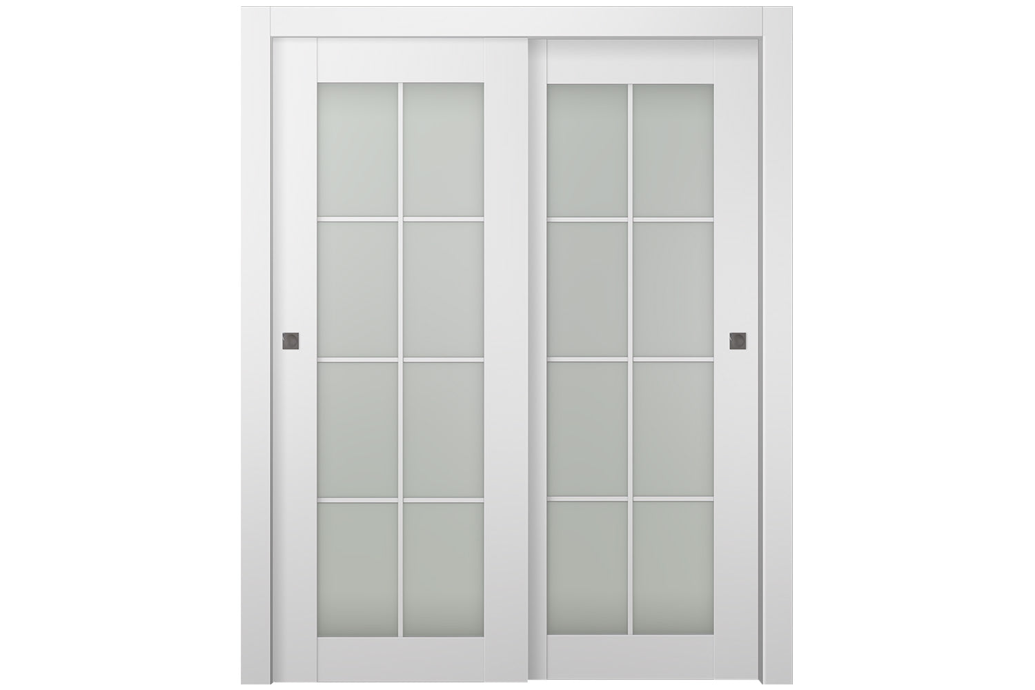 Belldinni SmartPro 8 Lite Vetro Polar White Modern Interior Door - Bypass Door