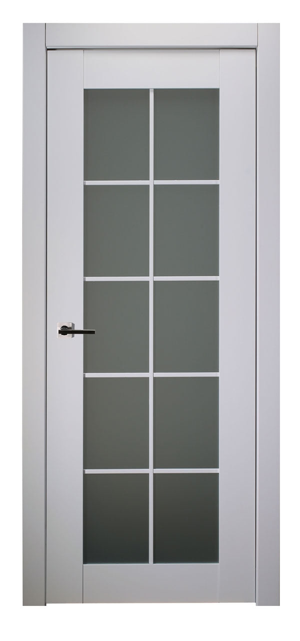 Belldinni SmartPro 10 Lite Vetro Polar White Enamel Modern Interior Door