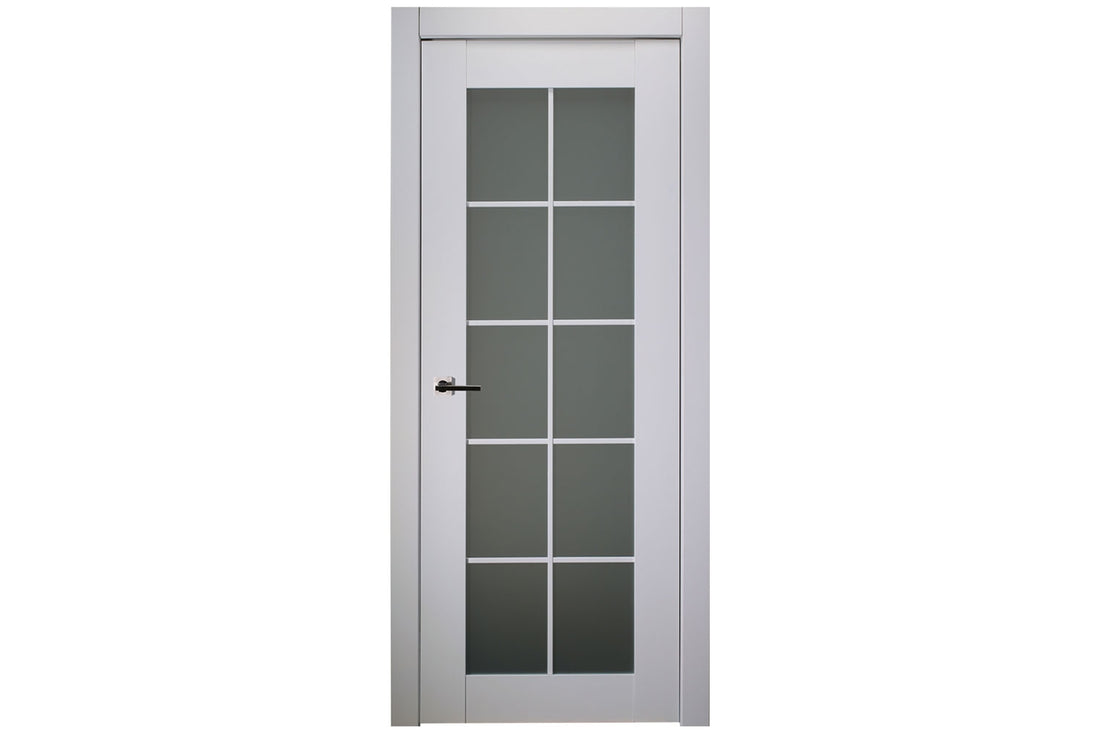 Belldinni SmartPro 10 Lite Vetro Polar White Enamel Modern Interior Door - Single Door