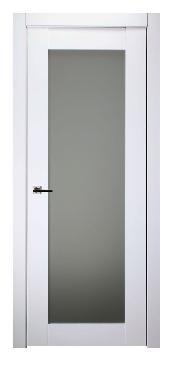 Belldinni SmartPro 207 Vetro Polar White Enamel Modern Interior Door