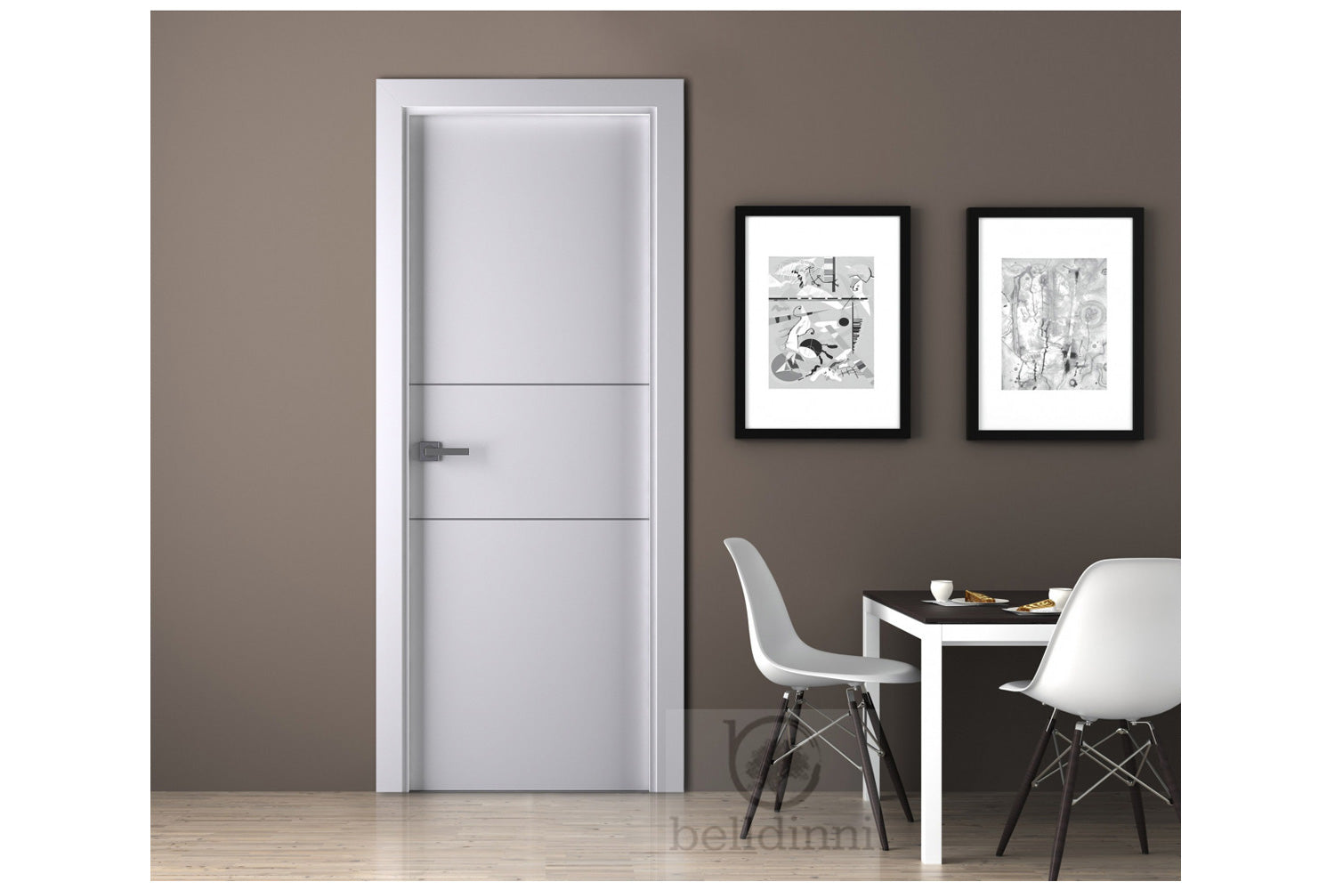 Belldinni SmartPro 2H Polar White Enamel Modern Interior Door