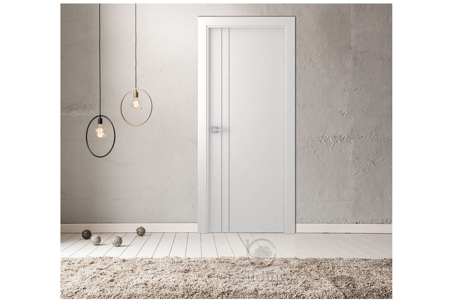 Belldinni SmartPro 2V Polar White Enamel Modern Interior Door