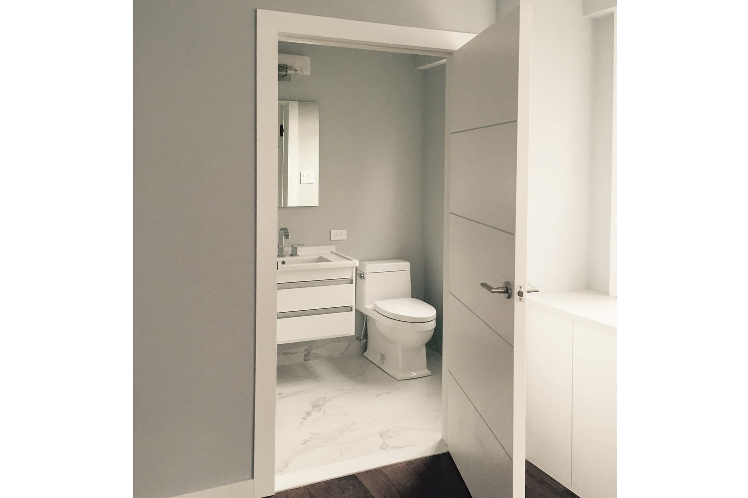 Belldinni SmartPro 4H Polar White Lacquered Modern Interior Door