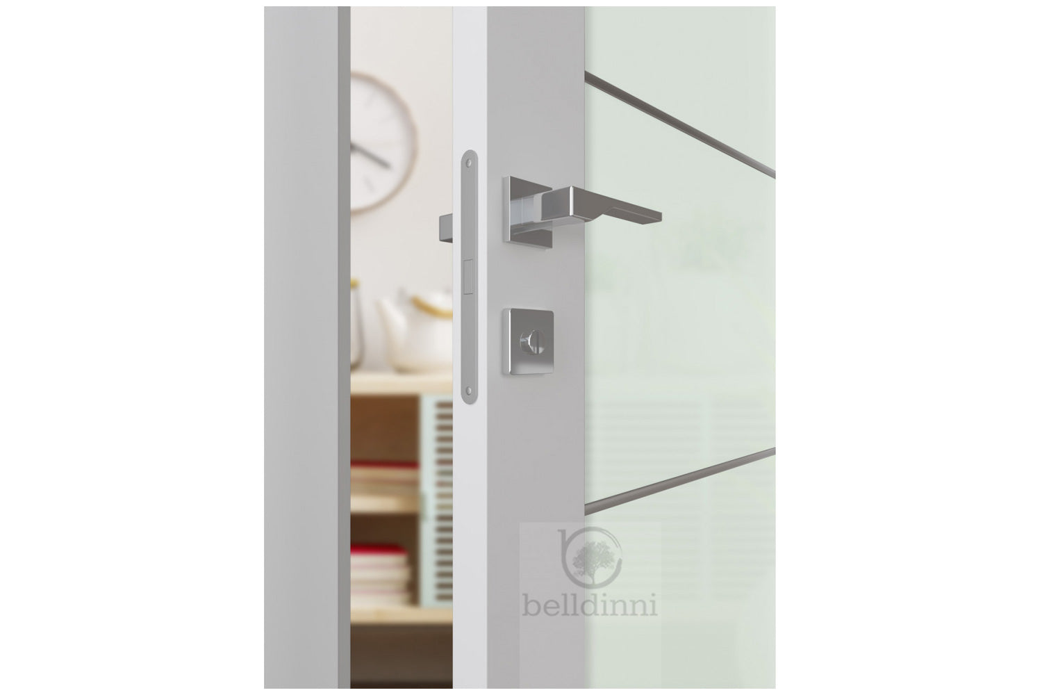 Belldinni SmartPro H3G 4H Polar White Enamel Modern Interior Door