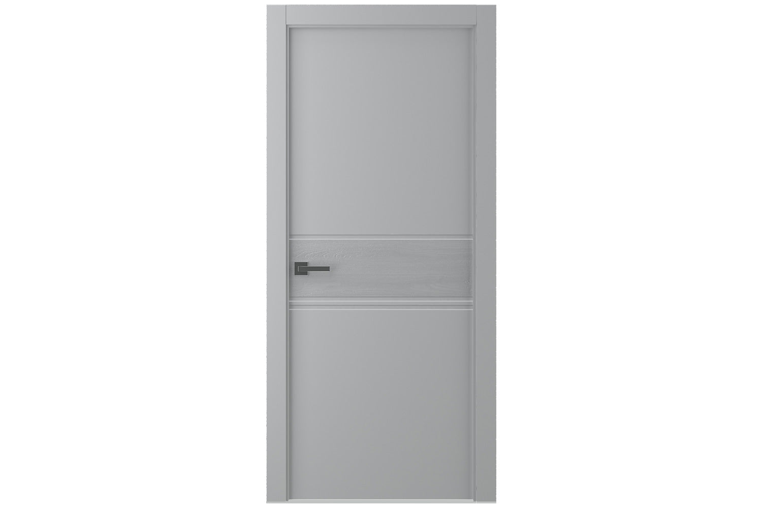Belldinni Twinwood 2 Light Gray Modern Interior Door - Single Door