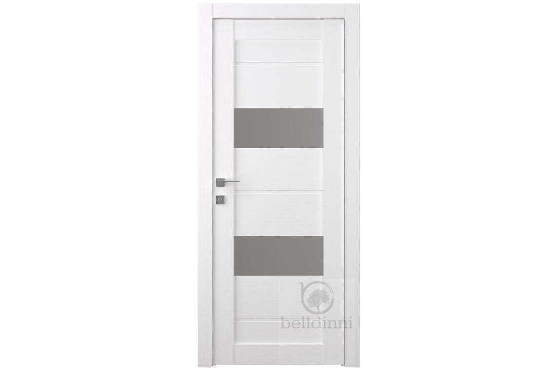 Belldinni Vita Vetro Bianco Noble Laminated Modern Interior Door - Single Door