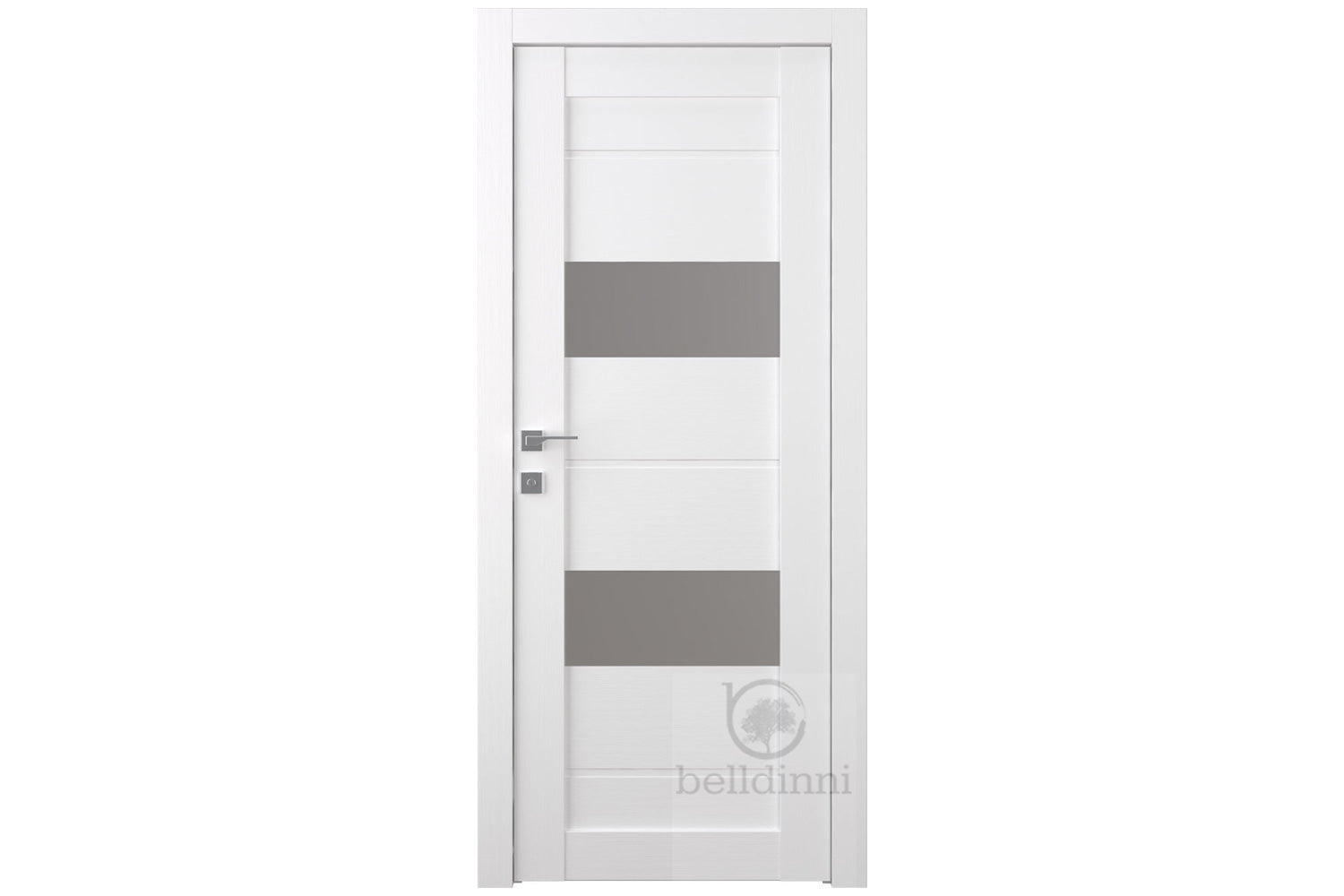 Belldinni Vita Vetro Bianco Noble Laminated Modern Interior Door - Single Door