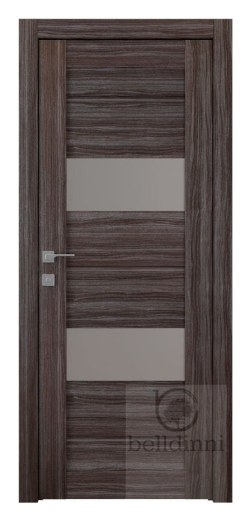 Belldinni Vita Vetro Gray Oak Laminated Modern Interior Door