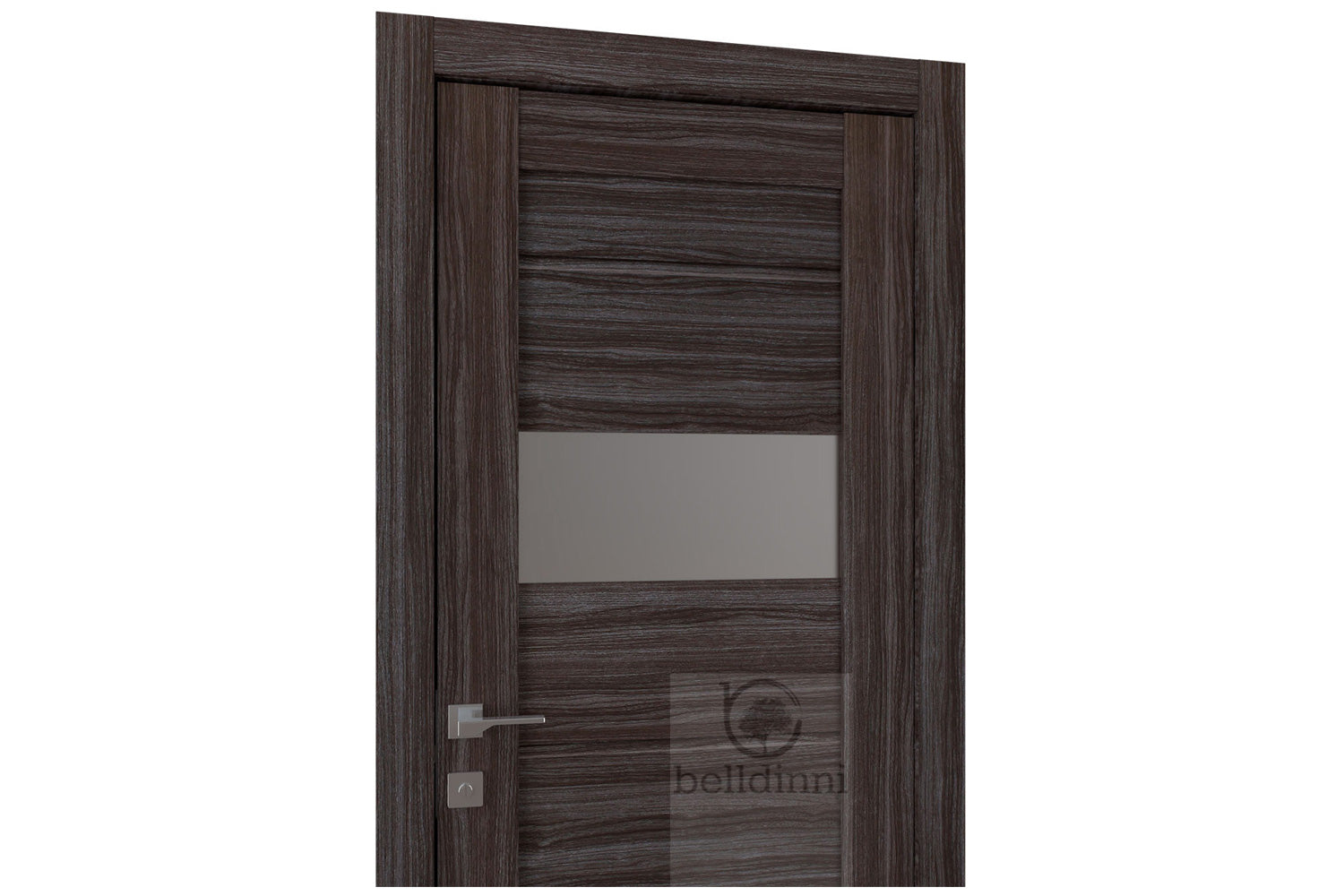 Belldinni Vita Vetro Gray Oak Laminated Modern Interior Door