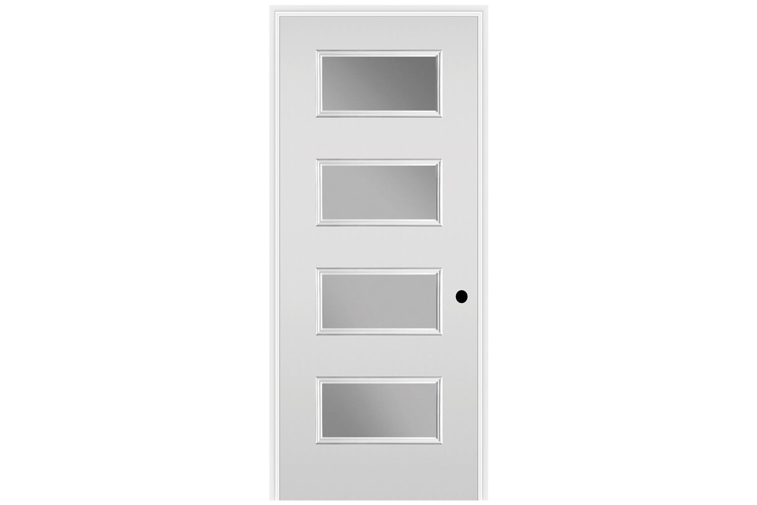 Masonite Belleville Smooth 4 Lite Equal Door with Clear Glass