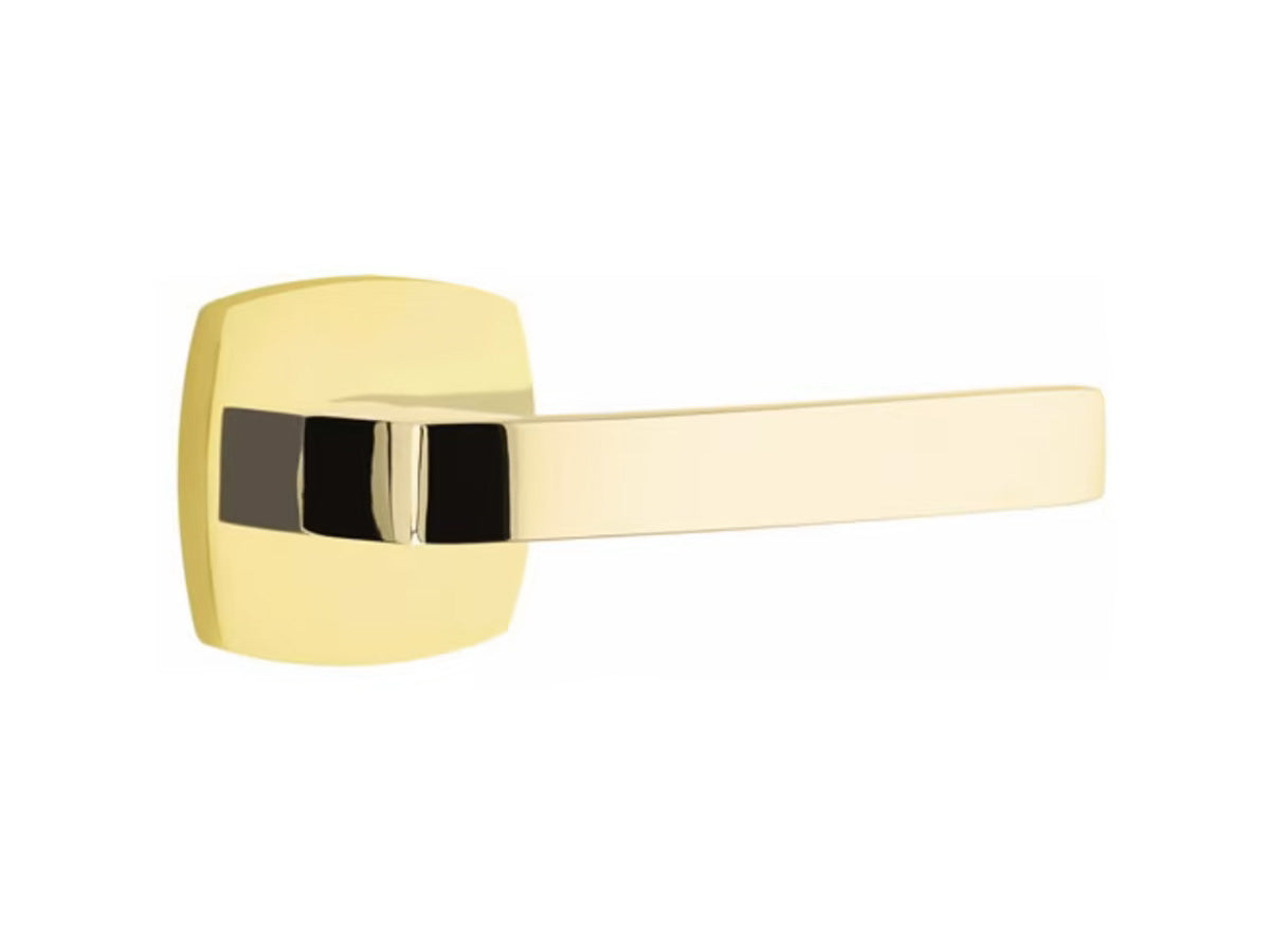 Emtek Breslin Brass Lever - Unlacquered Brass UN3NL
