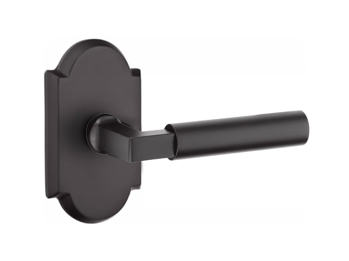 Emtek Bryce Sandcast Bronze Lever - Flat Black FB