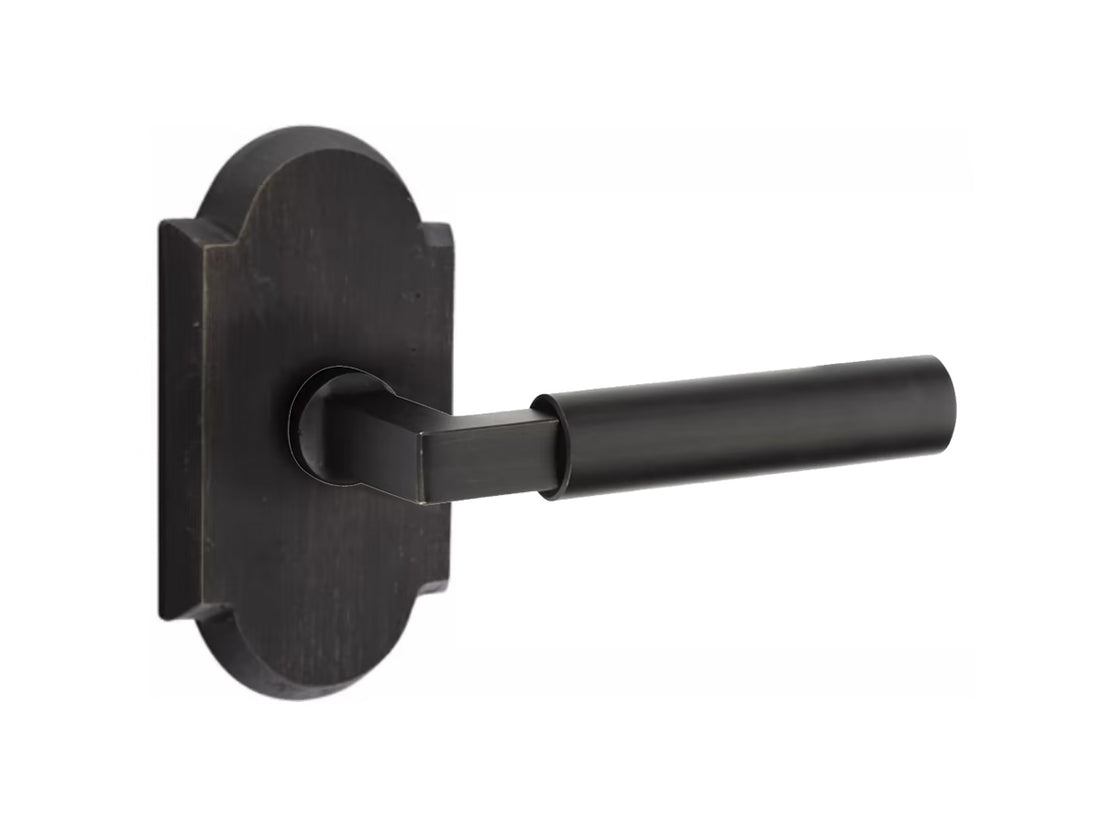 Emtek Bryce Sandcast Bronze Lever - Medium Bronze MB