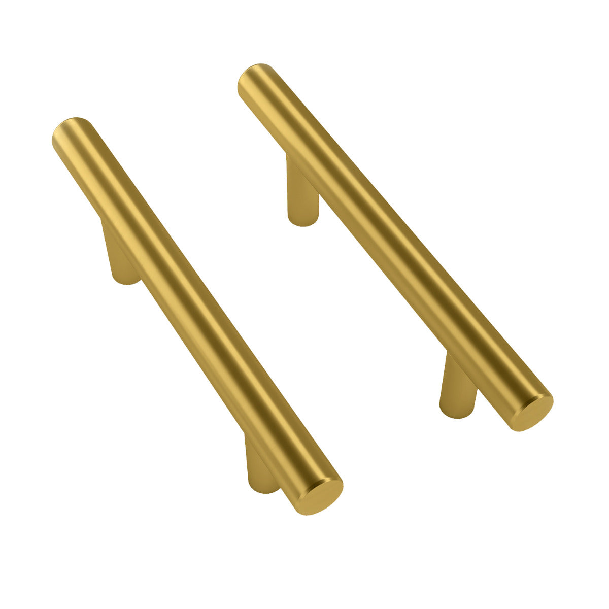 Mega Handles 5" Canara Cabinet Pulls Satin Brass SB (pack of 15/25/35)