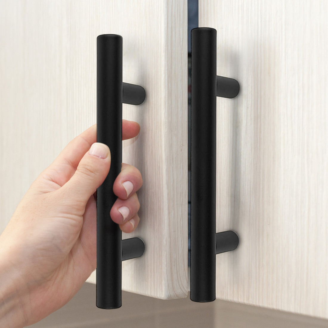 Mega Handles Canara Cabinet Pulls 6" Matte Black MB (pack of 35)