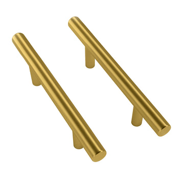 Mega Handles 6" Canara Cabinet Pulls Satin Brass SB (pack of 35)