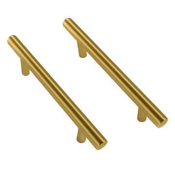 Mega Handles 7.38" Canara Cabinet Pulls Satin Brass SB (pack of 35)