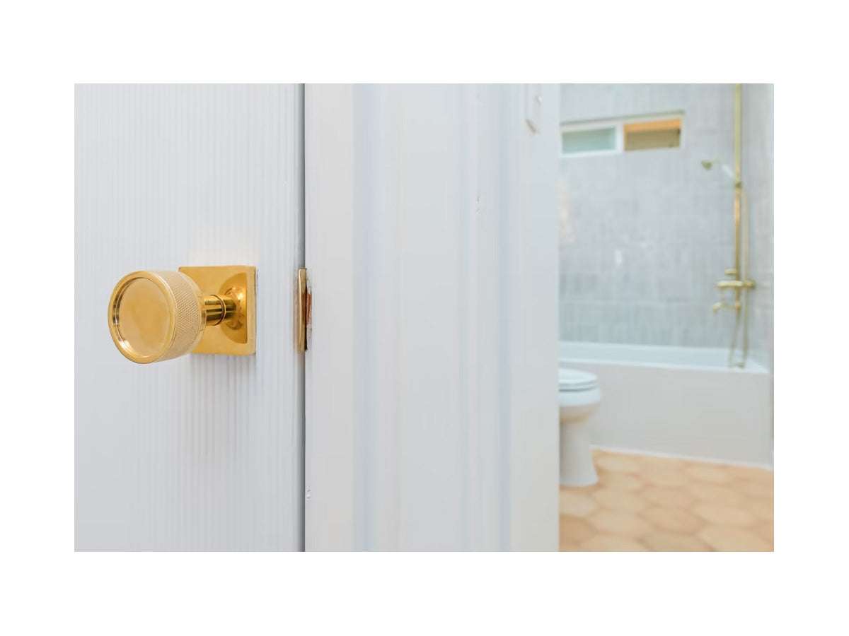 Emtek Conical Knurled Brass Knob