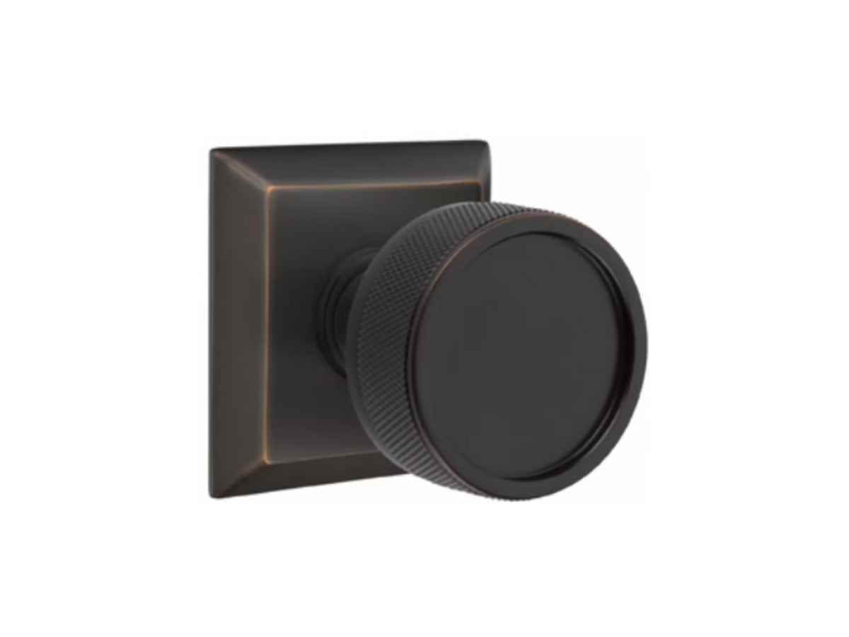 Emtek Conical Knurled Brass Knob