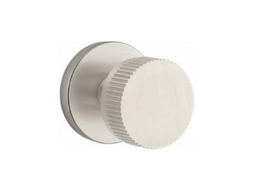 Emtek Conical Straight Knurled Brass Knob