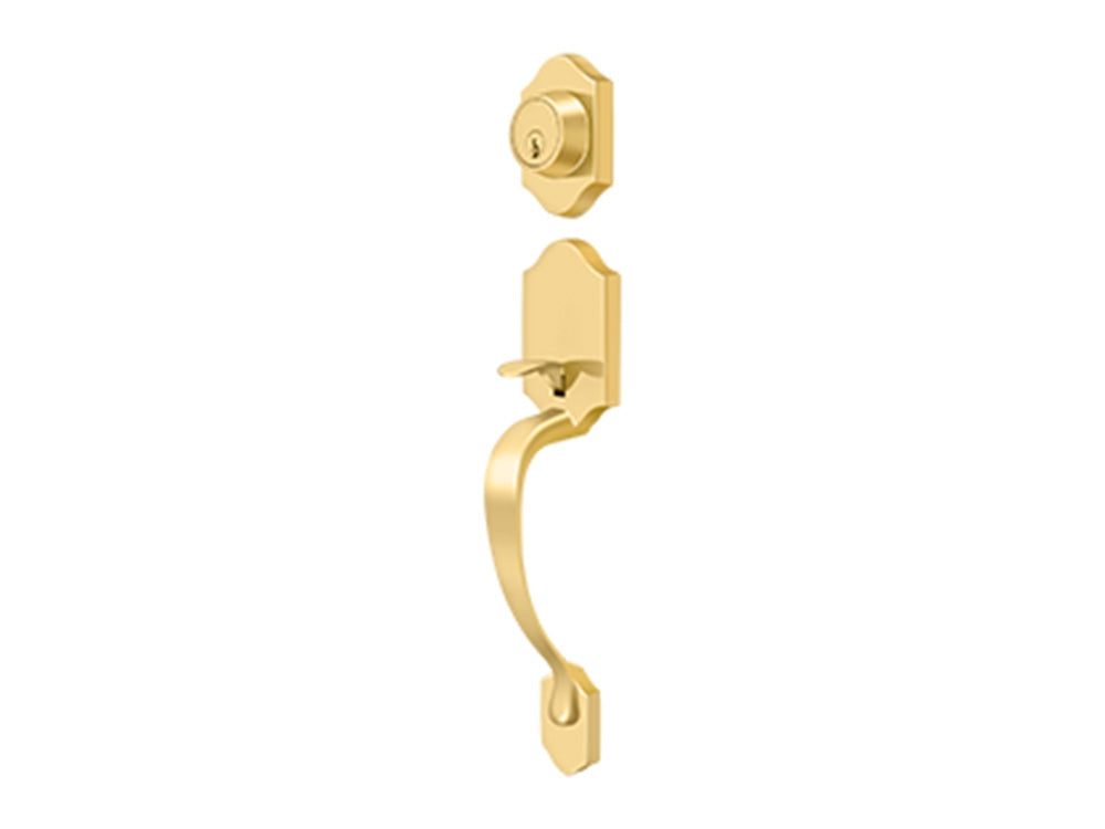 Deltana Hanover Handleset PVD Polished Brass CR003