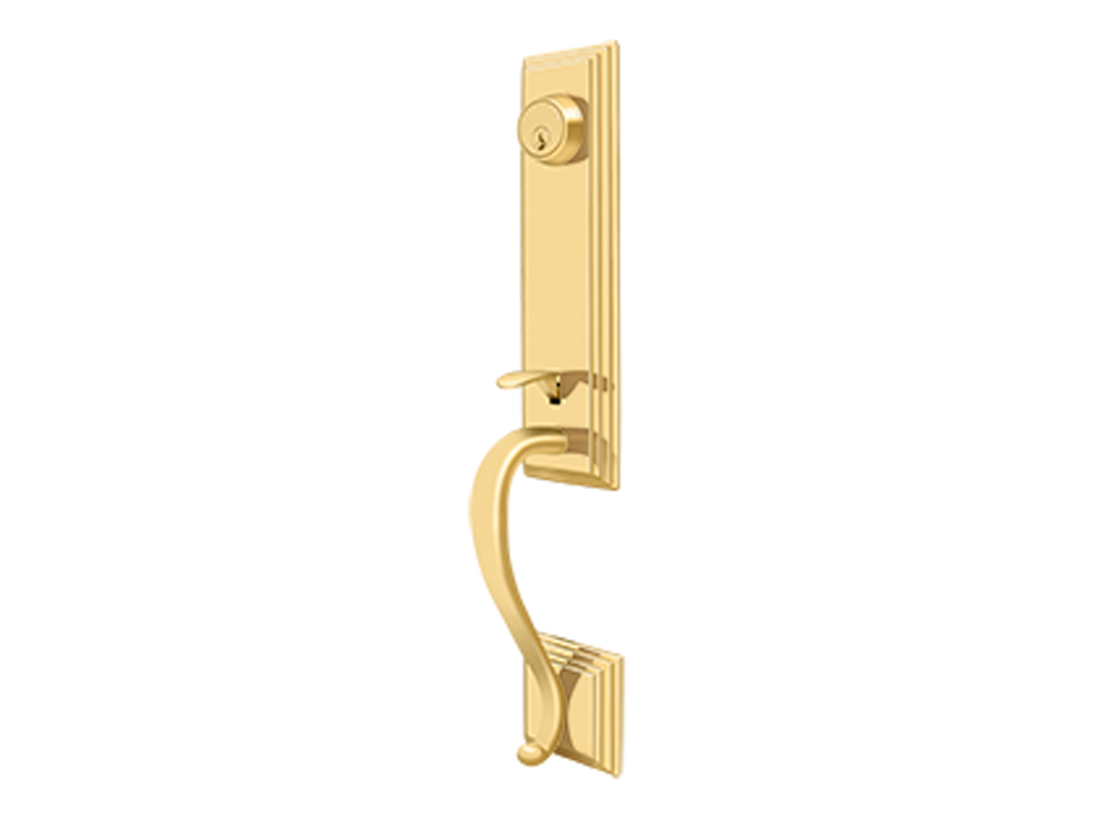 Deltana Kingston Handleset PVD Polished Brass CR003