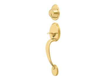 Deltana Montego Handleset PVD Polished Brass CR003