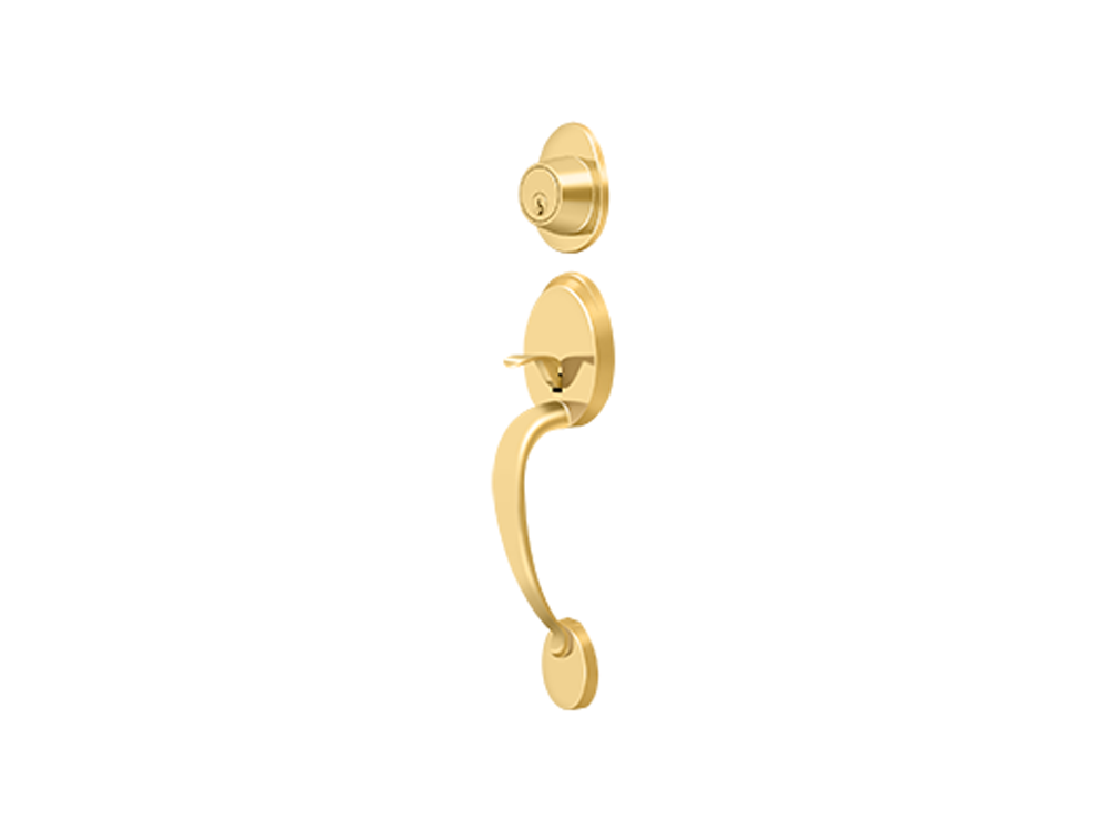 Deltana Montego Handleset PVD Polished Brass CR003