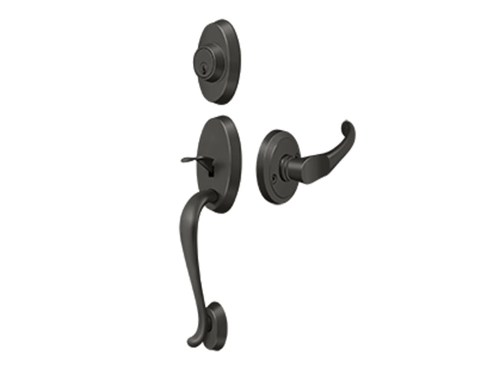 Deltana Riversdale Handleset with Chapelton Lever Oil-rubbed Bronze US10B