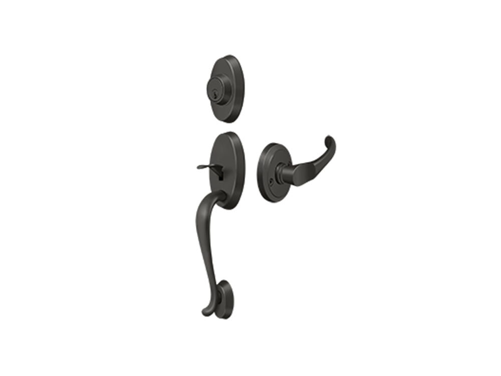 Deltana Riversdale Handleset with Chapelton Lever Oil-rubbed Bronze US10B