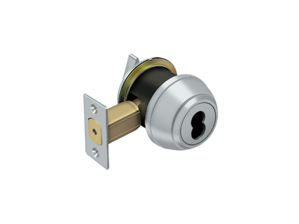 Deltana Single Deadbolt IC Core Non CYL GR1