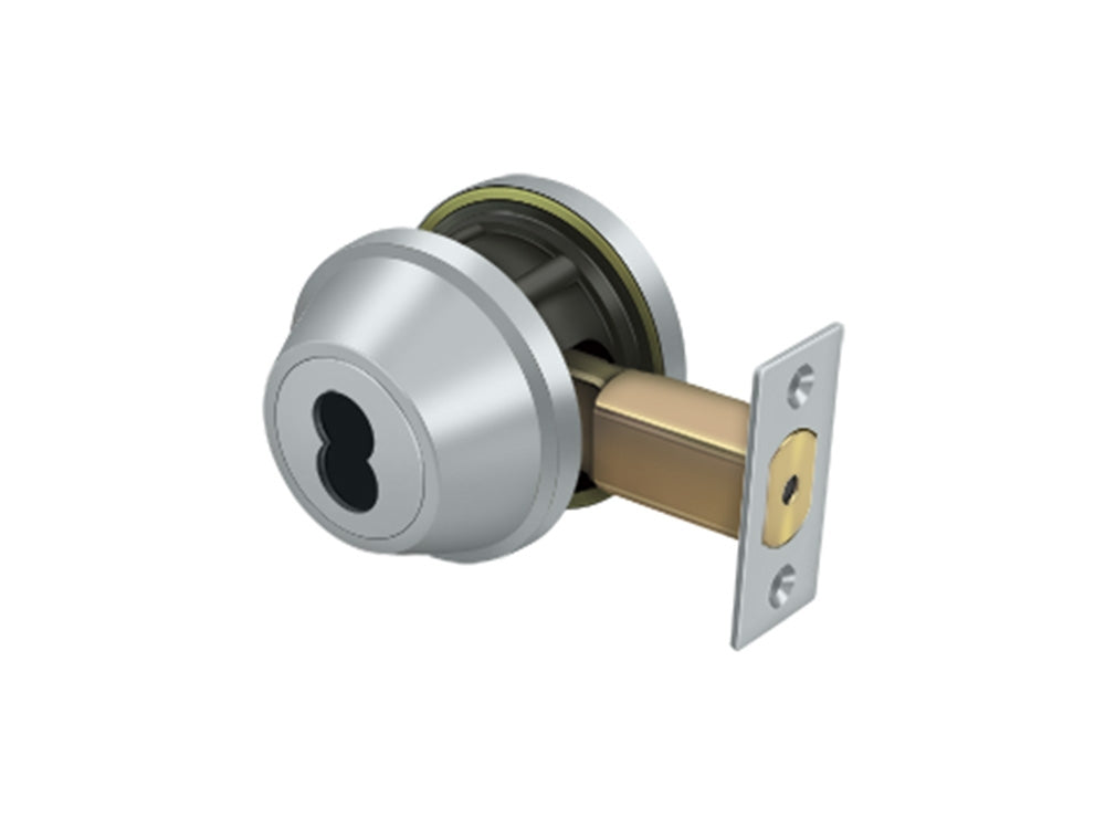 Deltana Single Deadbolt IC Core Non CYL GR2 w/ 2-3/4" Backset