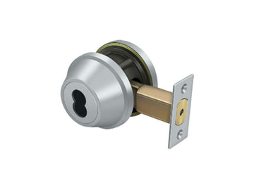 Deltana Single Deadbolt IC Core Non CYL GR2 w/ 2-3/4" Backset