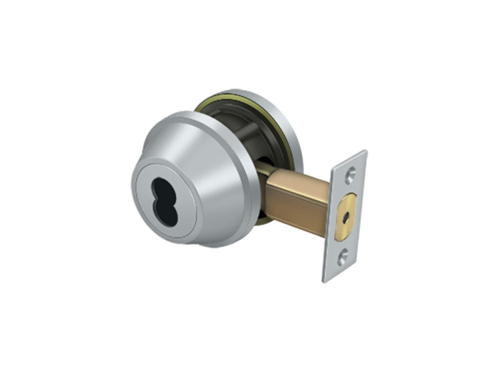 Deltana Single Deadbolt IC Core Non CYL GR2 w/ 2-3/4" Backset