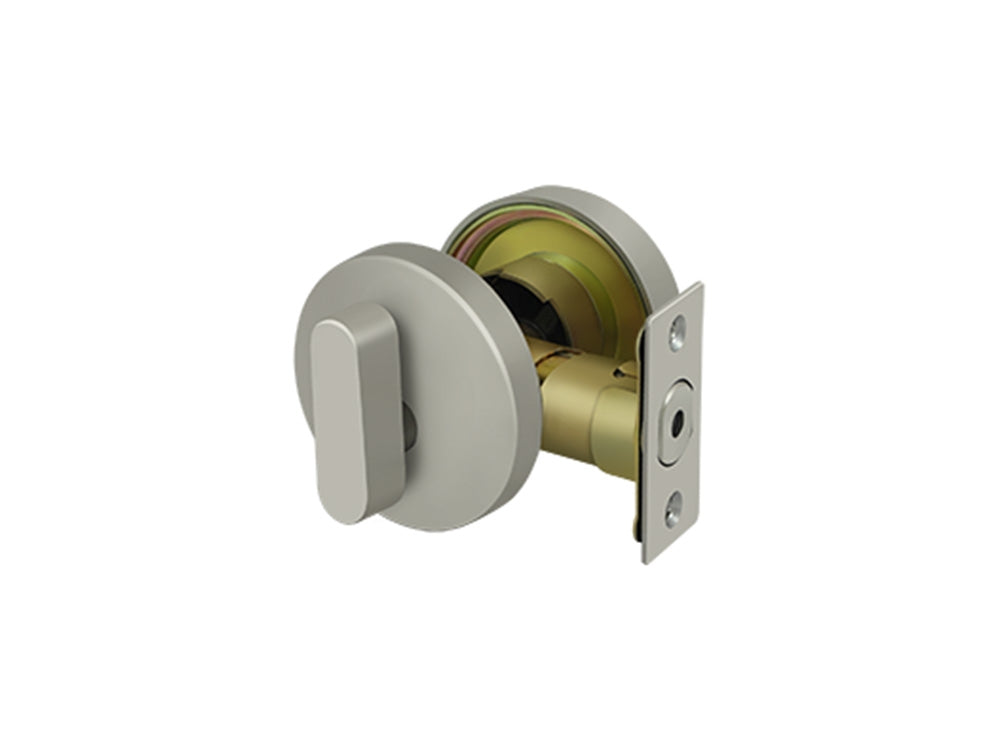 Deltana Zinc Modern Low Profile Deadbolt Lock Grade 3